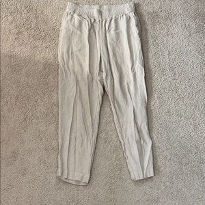 Old Navy Light Tan Linen Pants
